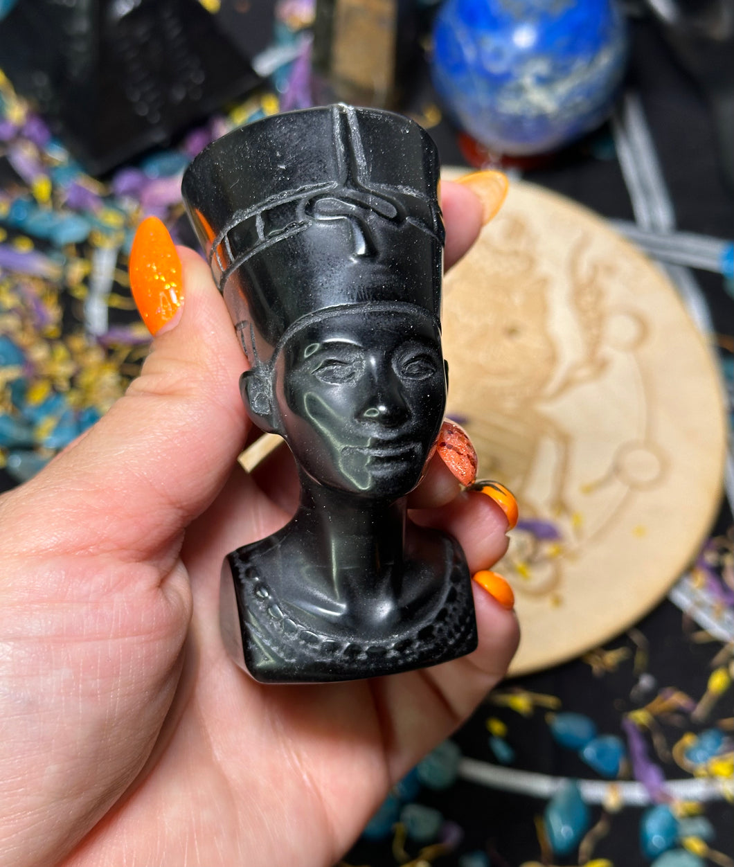 Obsidian Egyptian Carvings