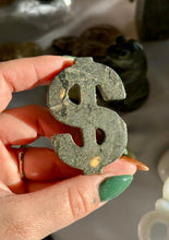 Load image into Gallery viewer, Pyrite Dollar Signs $$$
