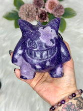 Load image into Gallery viewer, Lepidolite Gengar Carving - Jumbo
