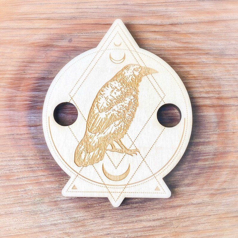 Raven Crow Flat Wooden Sphere Stand 2 hole – The Cosmic Exchange