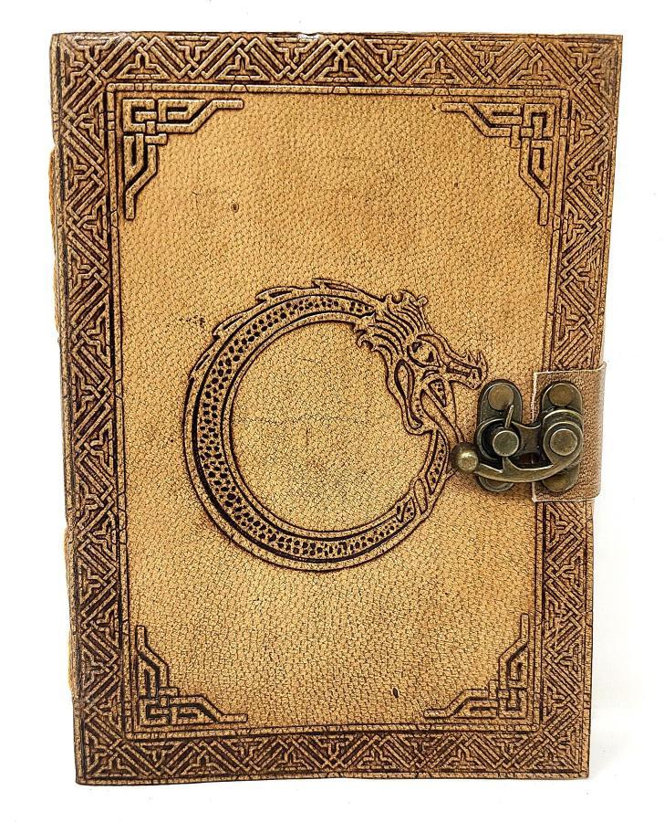 Dragon Ring of Fire Leather Journal 5x7