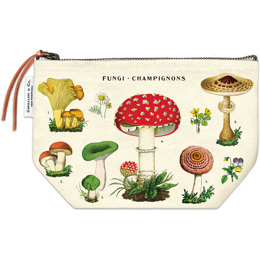 Mushrooms Vintage Pouch