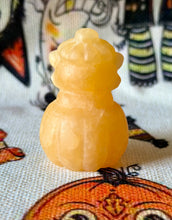 Load image into Gallery viewer, Orange Calcite Pumpkin Cat Jack-o’-lantern Kitty
