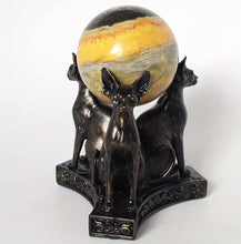Load image into Gallery viewer, Egyptian Sphynx Cat Resin Sphere Stand
