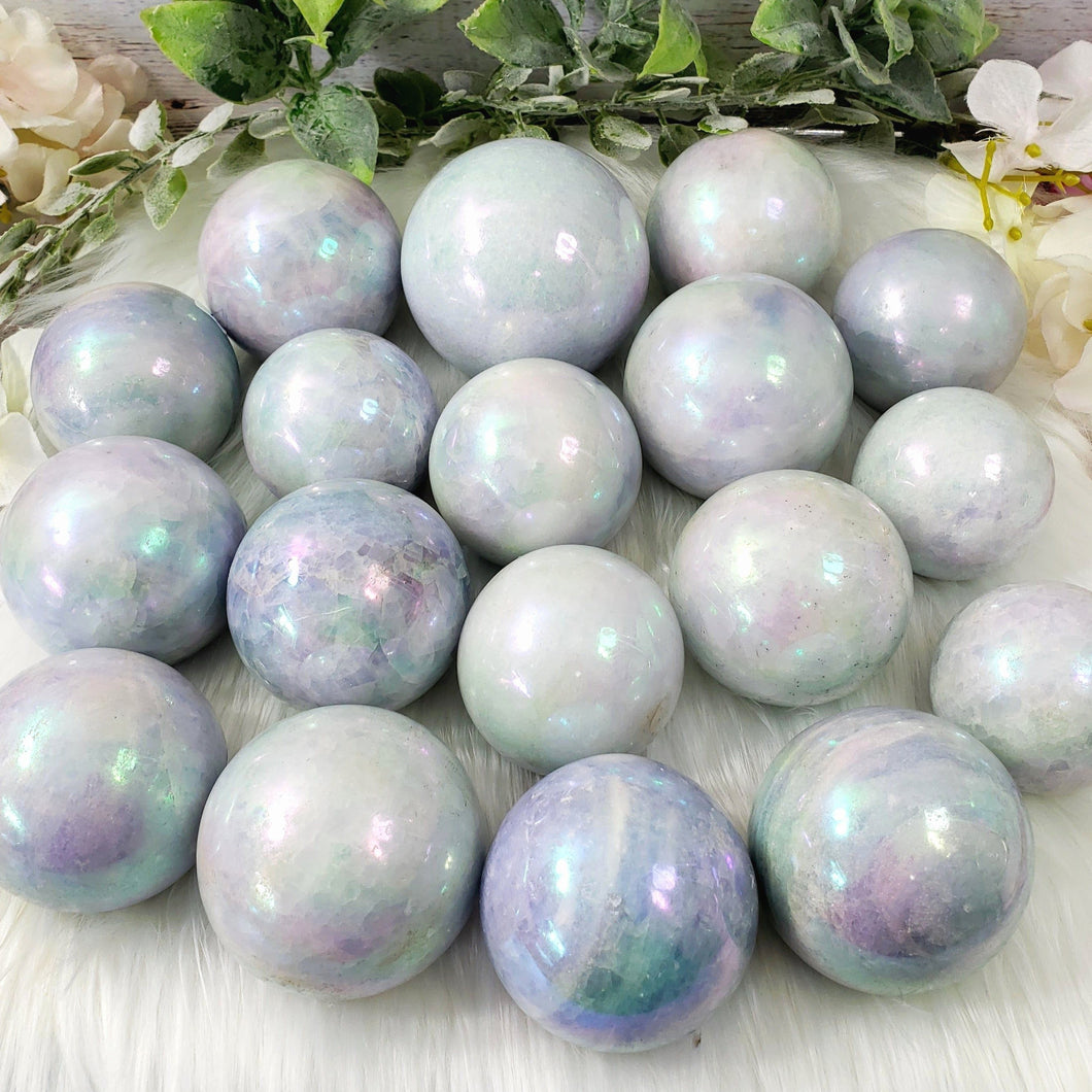 Angel Aura Blue Calcite Sphere