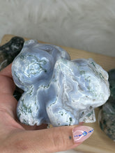 Load image into Gallery viewer, Jumbo Bulbasaur Moss Agate Carvings

