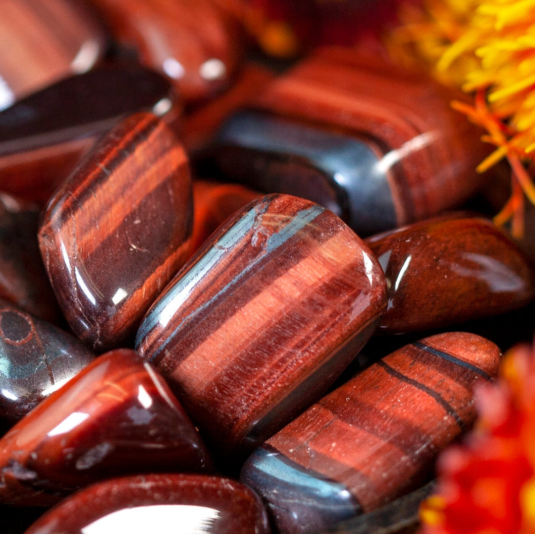 Red Tiger Eye (Ox Eye) - Tumbles