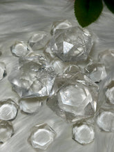 Load image into Gallery viewer, Clear Quartz Hexagon Star of David Faceted Crystals
