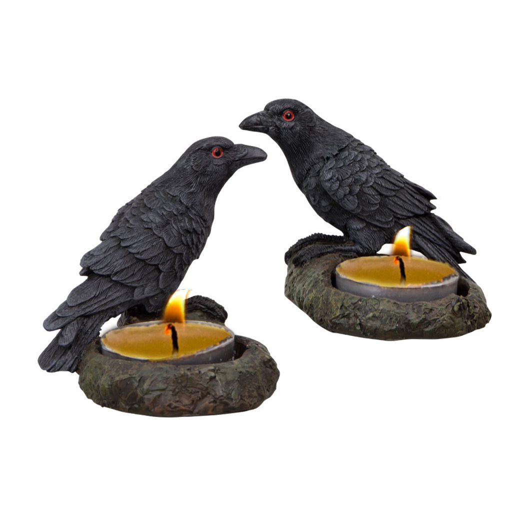 Crow/Raven Tea Candle Holder