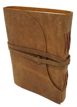 Load image into Gallery viewer, Soft Leather Journal 5x7" with Leather Cord Closure
