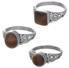 Load image into Gallery viewer, Sterling Silver Spiral Band Rings
