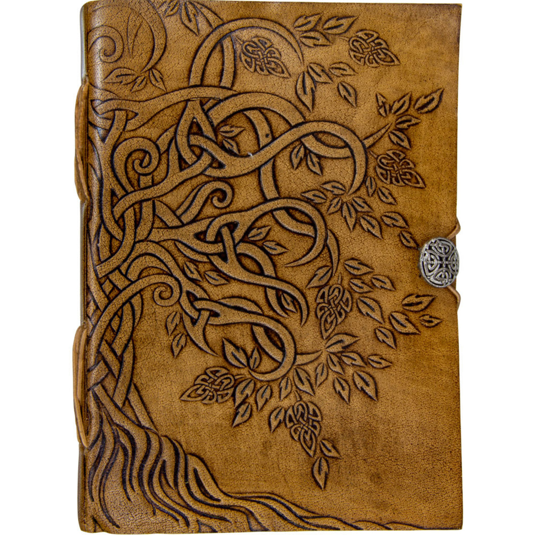 Celtic Tree of Life Journal w/ silver button closure