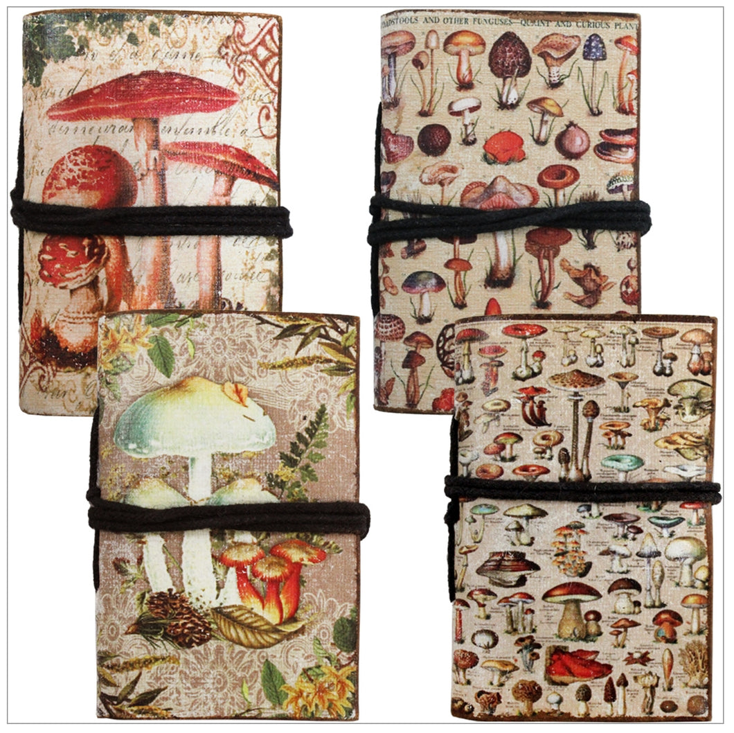 Mini Mushroom Assorted Journals 2x3”