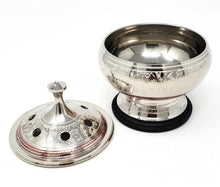 Load image into Gallery viewer, Brass Charcoal Resin Burner w/ coaster &amp; lid
