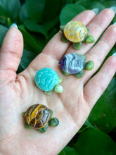 Load image into Gallery viewer, Crystal Carved Turtles
