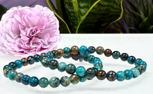 Load image into Gallery viewer, Natural Chrysocolla Bracelet 6mm
