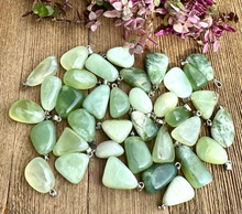 Load image into Gallery viewer, Natural Jade Crystal Necklace w/20” chain
