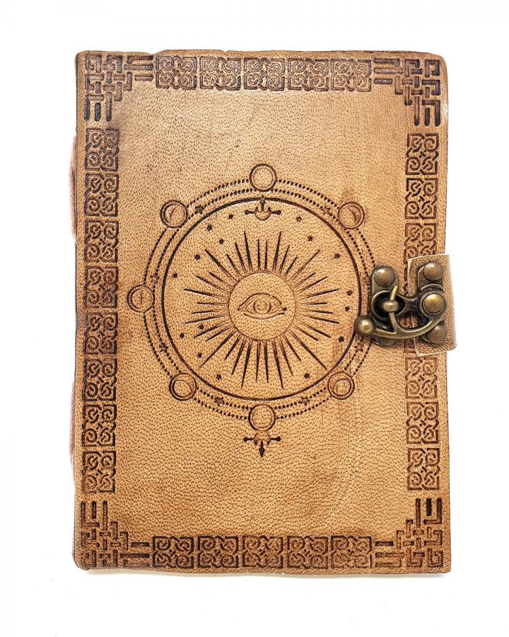 Moon Phase Leather Journal 5x7