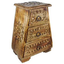 Load image into Gallery viewer, Triple Crescent Moon 3 Drawer Chest
