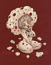 Load image into Gallery viewer, Devil's Tooth Mushroom Pinup 8x10 Art Print
