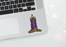 Load image into Gallery viewer, Sun/Moon Witch Sticker - dark skin tone
