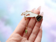 Load image into Gallery viewer, PENDULUM HAND DIVINATION PIN
