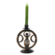 Load image into Gallery viewer, Metal Candle holder Goddess 6"

