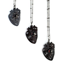 Load image into Gallery viewer, Garnet Sacred Heart Necklace
