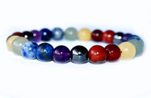 Load image into Gallery viewer, 7 Chakra w/ hematite Bracelet
