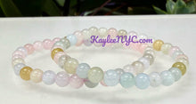 Load image into Gallery viewer, 6mm Morganite Bracelet

