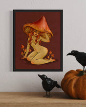 Load image into Gallery viewer, Witch's Hat Mushroom Pinup 8x10 Art Print
