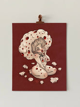 Load image into Gallery viewer, Devil's Tooth Mushroom Pinup 8x10 Art Print
