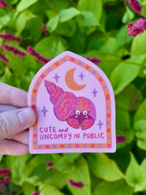 Load image into Gallery viewer, Cute + Uncomfy Vinyl Sticker
