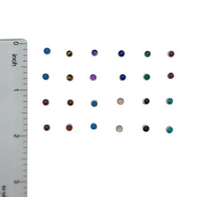 Load image into Gallery viewer, Assorted Gemstones Tiny Sterling Silver Stud Earrings
