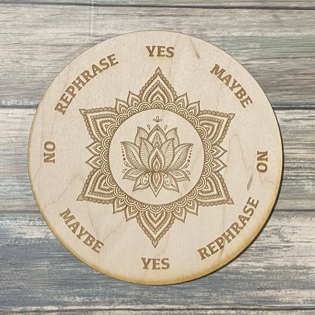 Lotus Mandala Pendulum Board