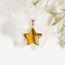 Load image into Gallery viewer, Natural Gemstone Star Pendants Crystal Charms for Jewelry
