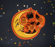 Load image into Gallery viewer, Cat Witch &amp; Moon - Sticker
