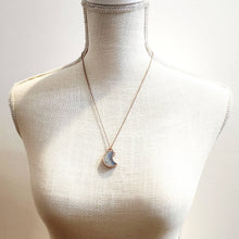 Load image into Gallery viewer, Petite Once in a Blue Moon Flower Agate Necklace
