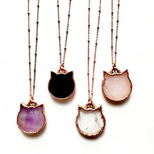 Load image into Gallery viewer, Crystal Cat Necklace
