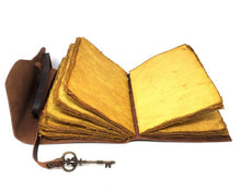 Load image into Gallery viewer, Soft Leather Journal with Key
