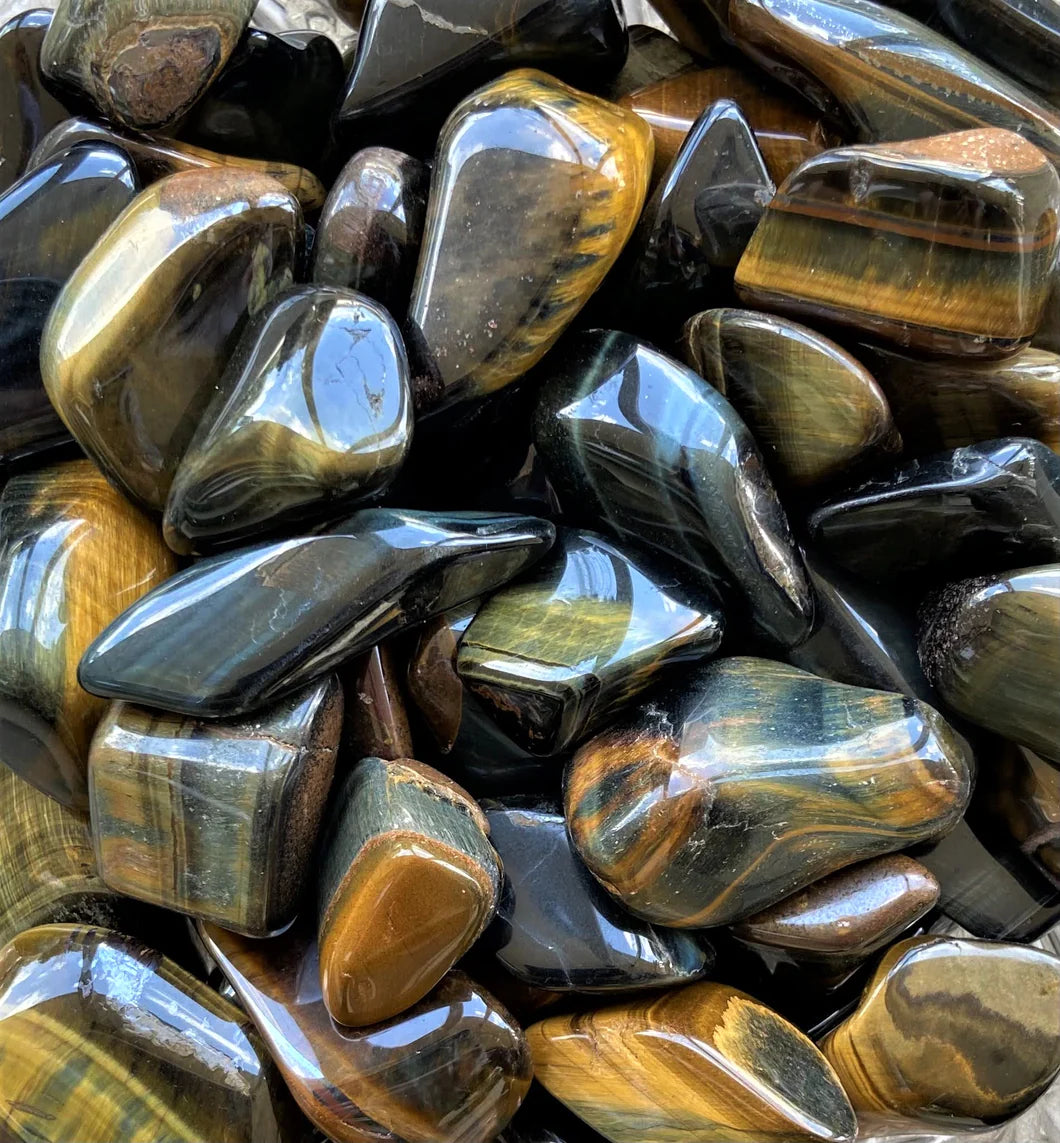 Blue Tiger Eye (Hawk eye) - Tumbles