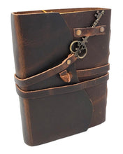 Load image into Gallery viewer, Soft Leather Journal with Key
