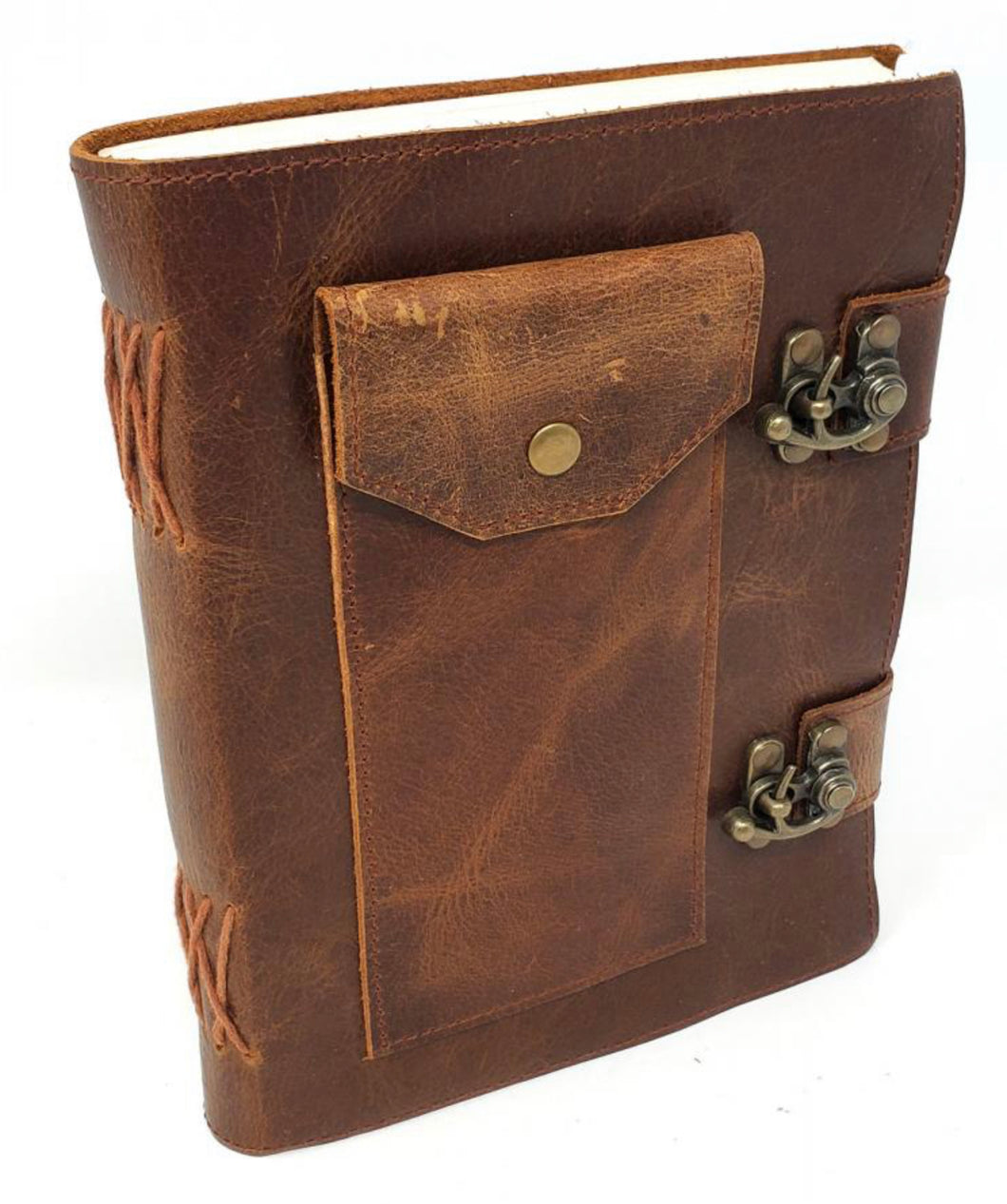 Soft Leather Journal with pocket 6 x 8