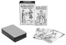 Load image into Gallery viewer, Black &amp; White Rider-Waite Tarot Deck
