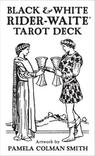 Load image into Gallery viewer, Black &amp; White Rider-Waite Tarot Deck
