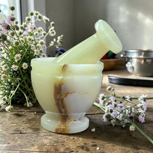 Load image into Gallery viewer, Green Onyx Mortar &amp; Pestle

