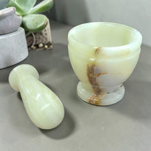 Load image into Gallery viewer, Green Onyx Mortar &amp; Pestle
