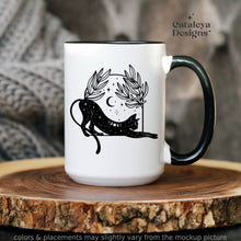 Load image into Gallery viewer, Mystical Cat Ceramic Mug 15 oz
