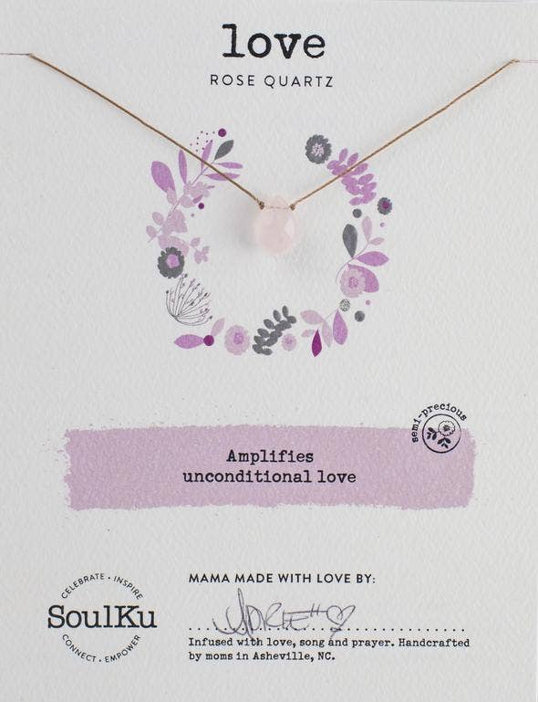 Rose Quartz Soul-Full of Light Necklace for Love