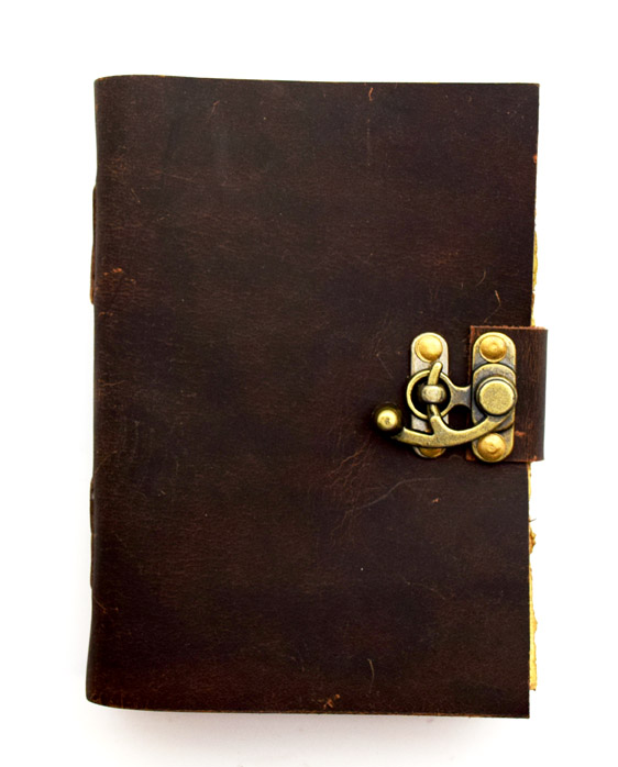 Leather Journal with Tea Leaf Paper